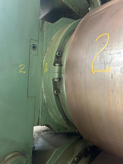 Used Comerio Ercole (Italy) 610mm dia x 1700mm 3 roll vertical stack calender