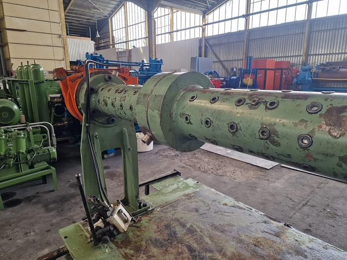 Used Berstorff 150mm dia PIN barrel coldfeed Rubber extruder