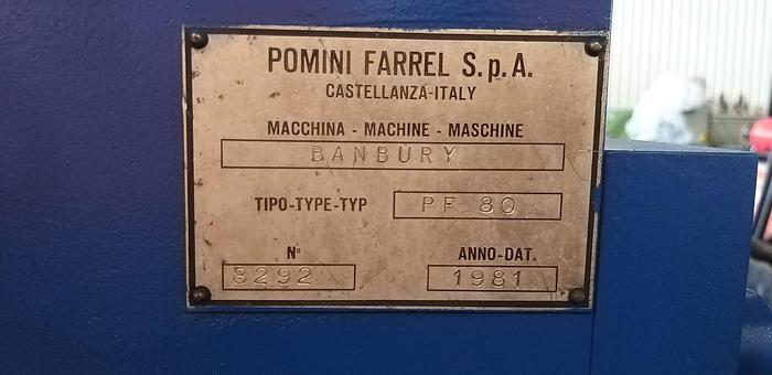 Used Farrel Pomini model F80 banbury mixer