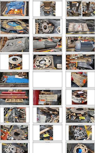 Used Spare Parts List for - (4 X Schuler 1000 ton Presses) (6 X USI 1200 Ton presses) (1 X Muller Weingarten Press)