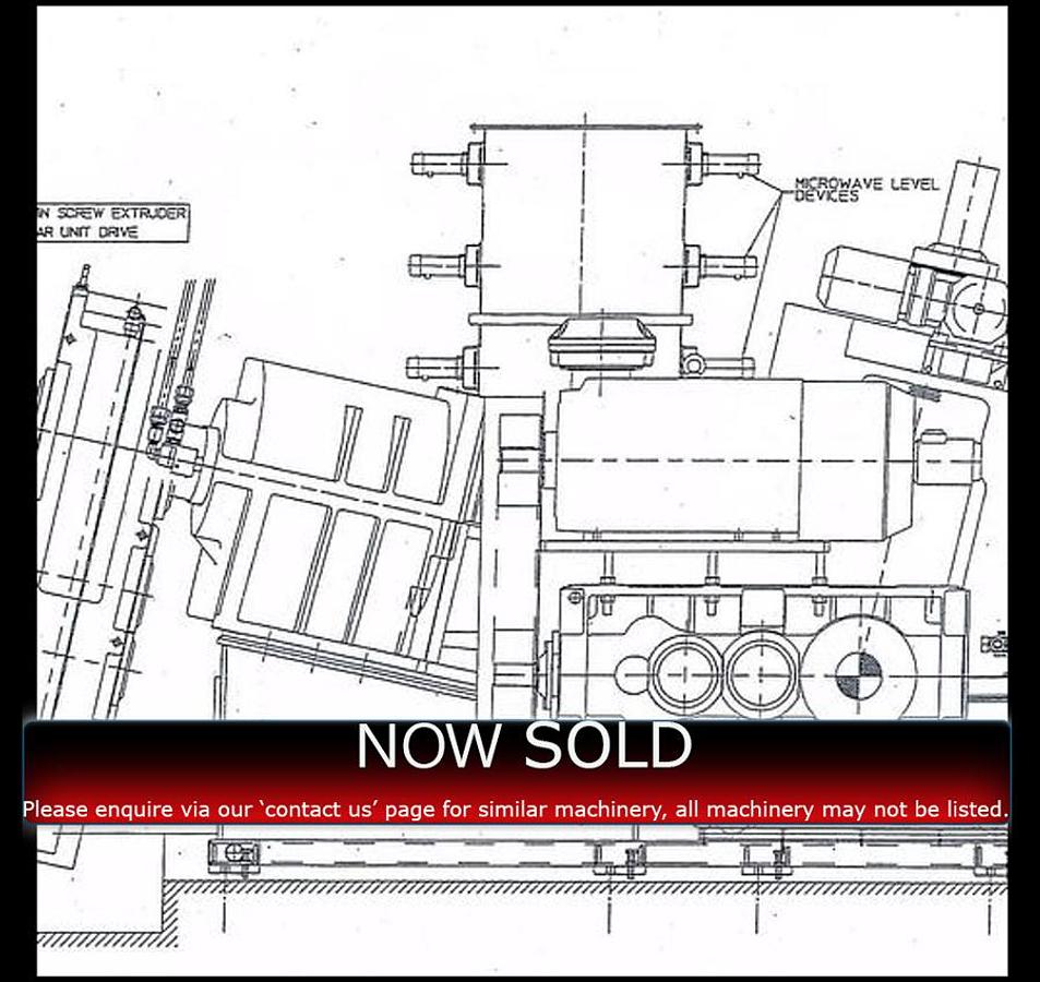 Used 1997 FARREL TSS12 Twin Screw Sheeter