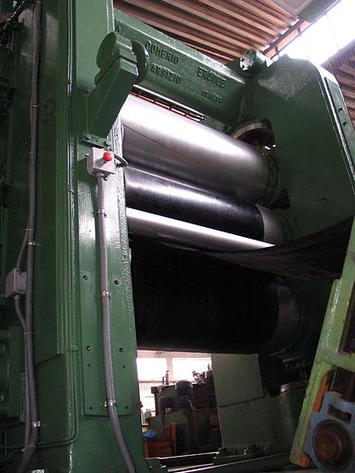 Used Comerio Ercole (Italy) 610mm dia x 1700mm 3 roll vertical stack calender