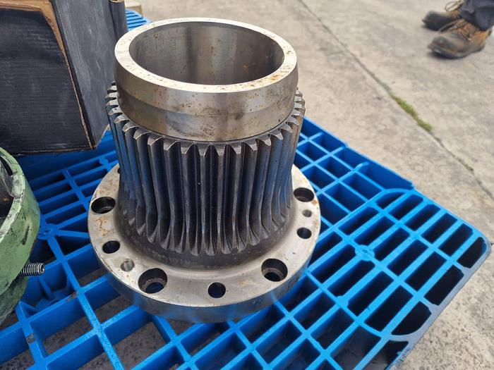 Used Berstorff 150mm dia PIN barrel coldfeed Rubber extruder