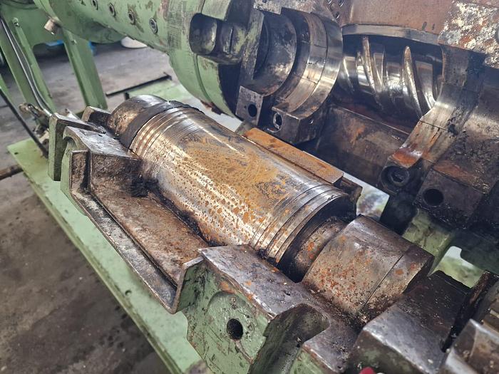 Used Berstorff 150mm dia PIN barrel coldfeed Rubber extruder