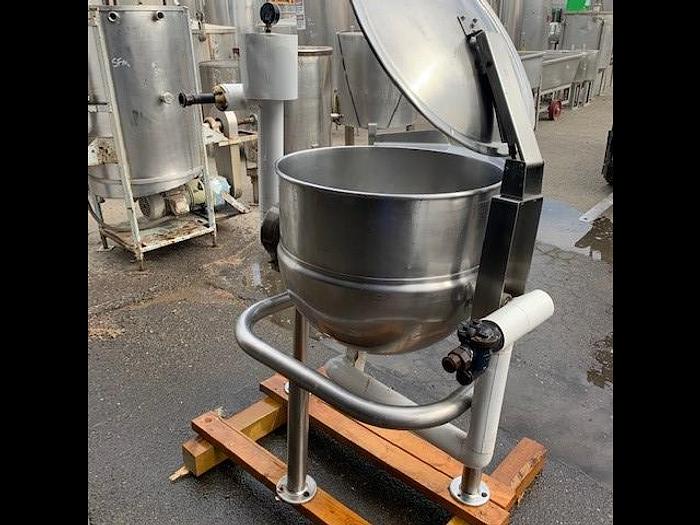 Used Groen 60 Gallon Tilting Stainless Steel Jacketed Steam Mix Kettle D-60