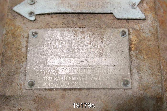 Used Nash L3 Vacuum Pump, Clockwise Rotation #19179