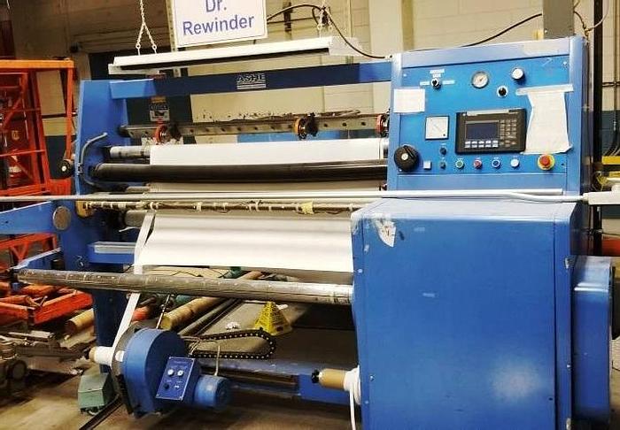 Used 62" ASHE INSPECTION SLITTER REWINDER