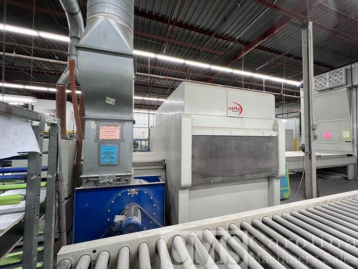 Used Cefla  UNO 1300 & VERTICAL OVEN spray finishing line