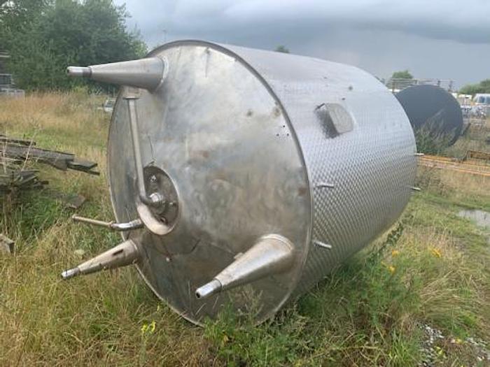 Brugt 5 m3 rustfri tank med varmekappe