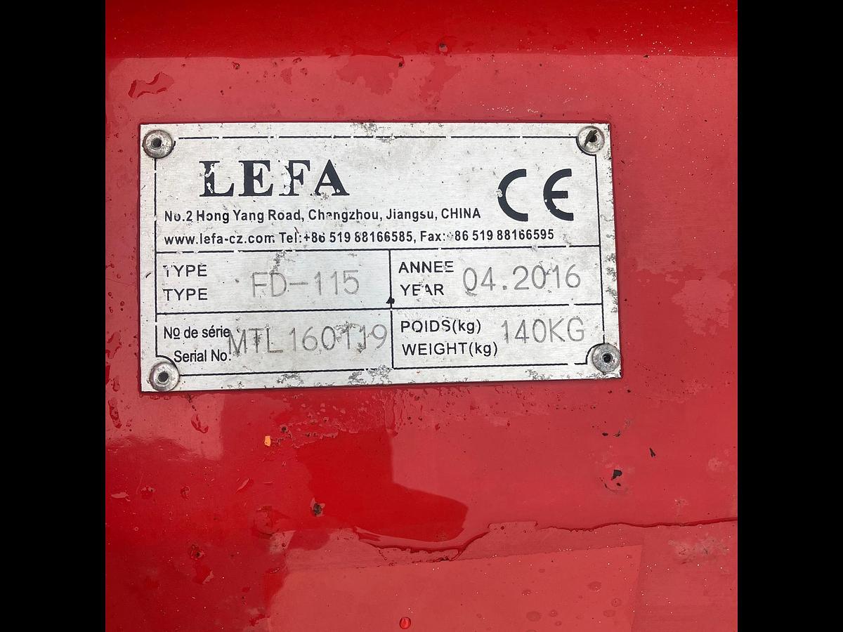 Used Grondfrees 115 cm. Lefa FD-115 gebruikt
