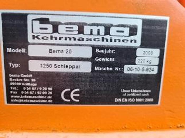 Used Veger Bema hydraulisch 125cm met opvang gebruikt