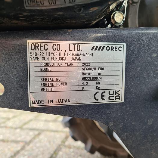Used Tuintfrees Orec SF600 gebruikt