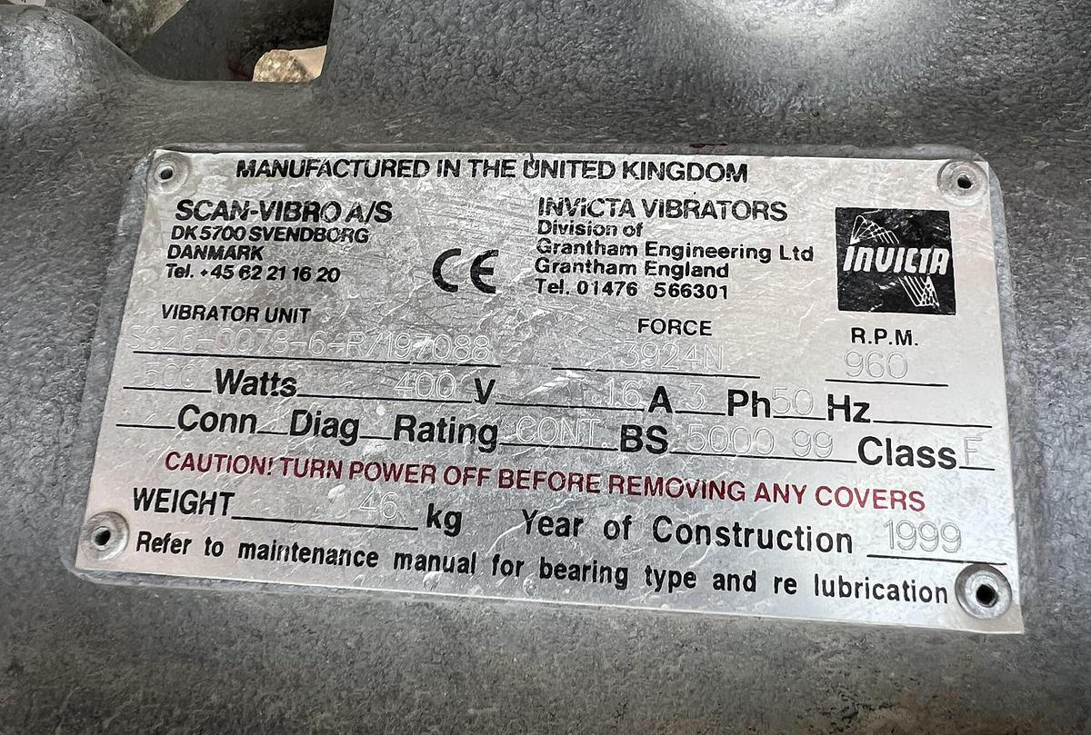 Used SCAN-VIBRO Vibrating powder sieve