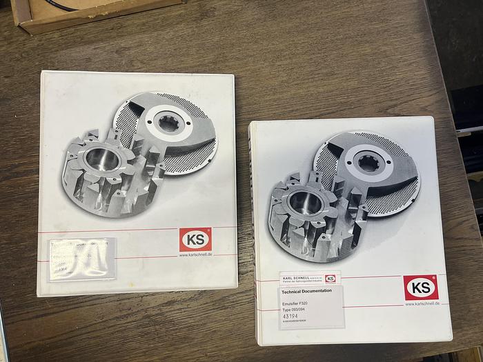 Used KARL SCHNELL F320 emulsifier