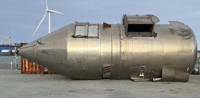 Used Pulse Jet Bag filter for exhaust air cleaning. AISI 304. Explosion proof.