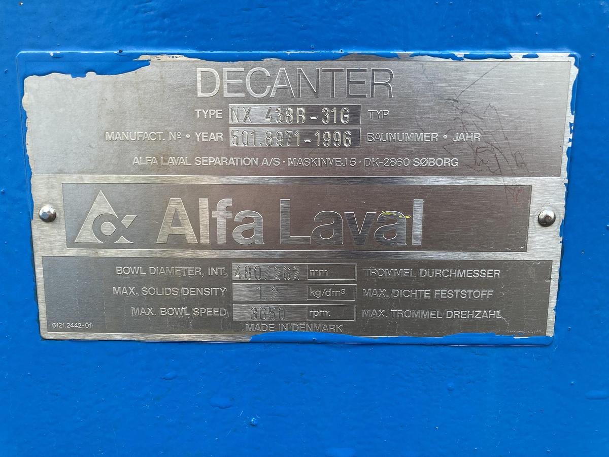 Used Alfa-Laval NX 438B-31G