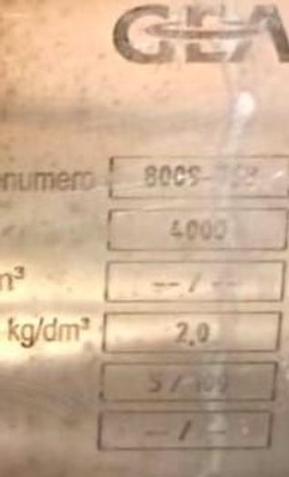 Refurbished Westfalia Decanter centrifuge, Fishmaster type CF 5000