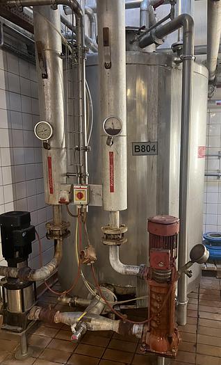 Used 1975 APV - ANHYDRO 4-step Falling-Film vacuum evaporator unit