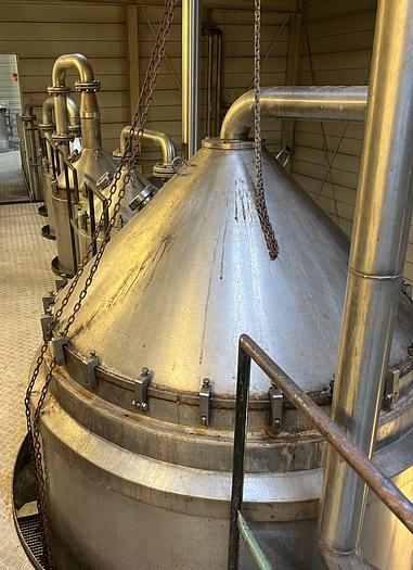 Used 1975 APV - ANHYDRO 4-step Falling-Film vacuum evaporator unit