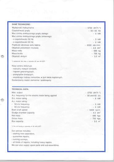 Used Alfa Laval UVPX 207BGT-24 purifier