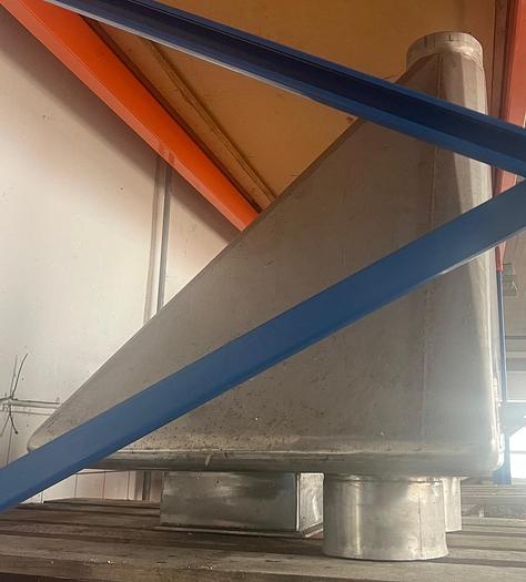 Used 1990 Stainless steel vessel ApS Powder collecting vessel