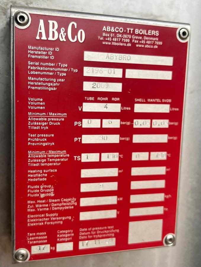 Used 2009 AB&Co Air steam heater