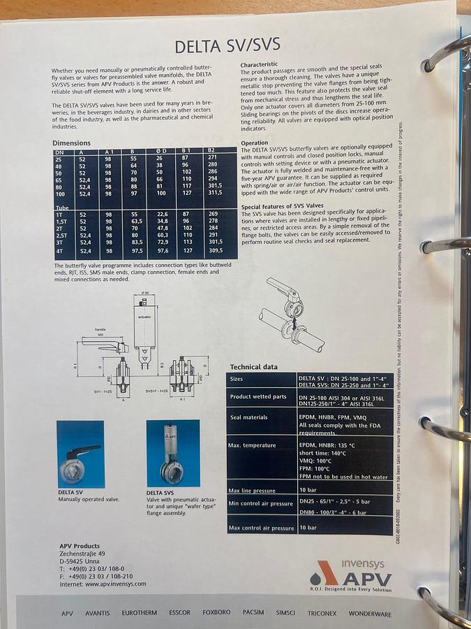 Used 2006 APV Invensys A/S UF- membrane plant