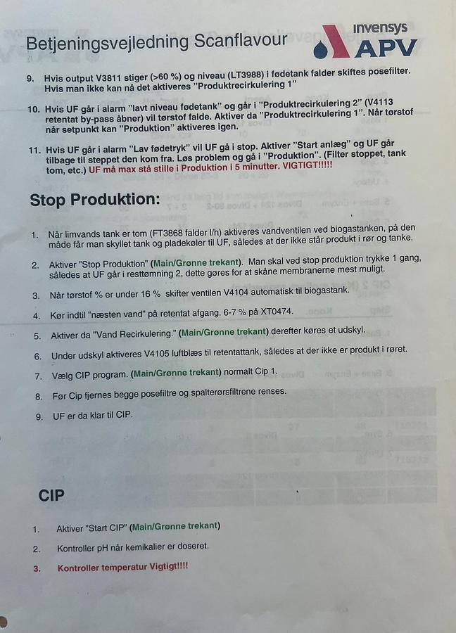 Used 2006 APV Invensys A/S UF- membrane plant