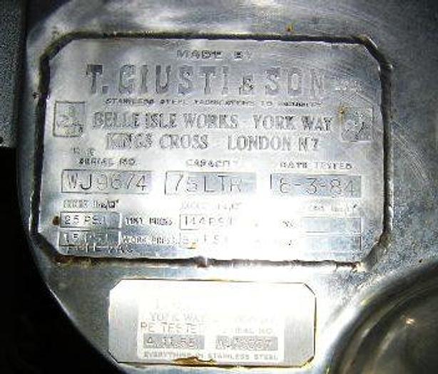 Used Guistimix – Giusti Horizontal Agitation Mixing System