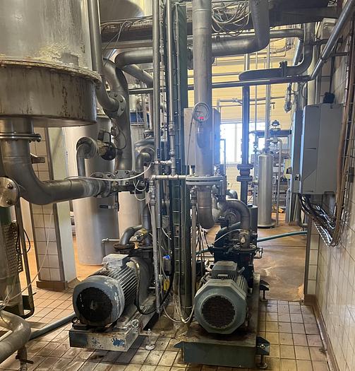 Used 1975 APV - ANHYDRO 4-step Falling-Film vacuum evaporator unit