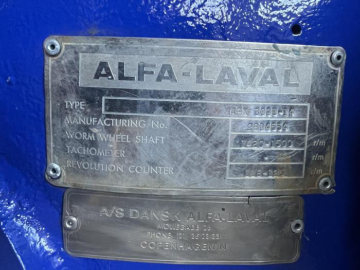 Refurbished Alfa Laval MAPX 309B-14 separator
