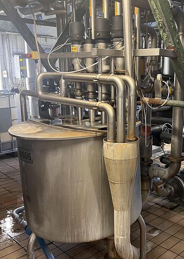 Used 1975 APV - ANHYDRO 4-step Falling-Film vacuum evaporator unit