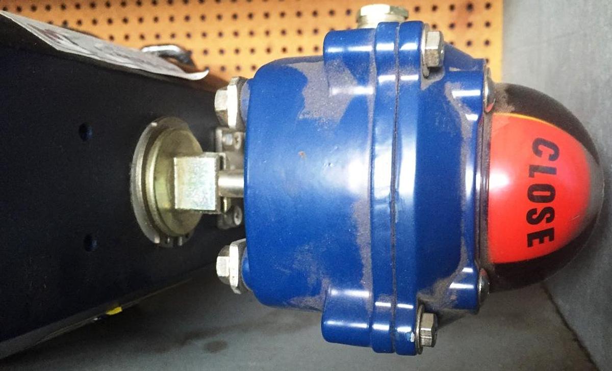 UNI-VALVE Stainless steel butterfly valve, DN50 - with WIRE MATIC 8 SR actuator and WM POSITION MONITORING SWITCH, ITS-100