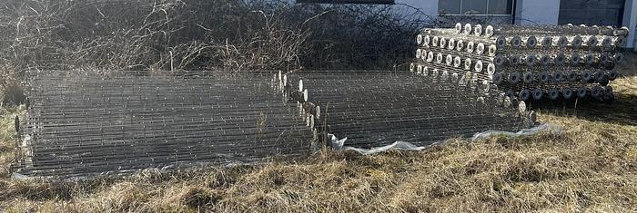 Used Pulse Jet Bag filter for exhaust air cleaning. AISI 304. Explosion proof.