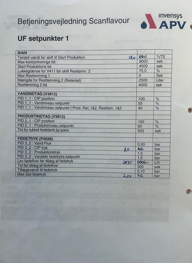 Used 2006 APV Invensys A/S UF- membrane plant