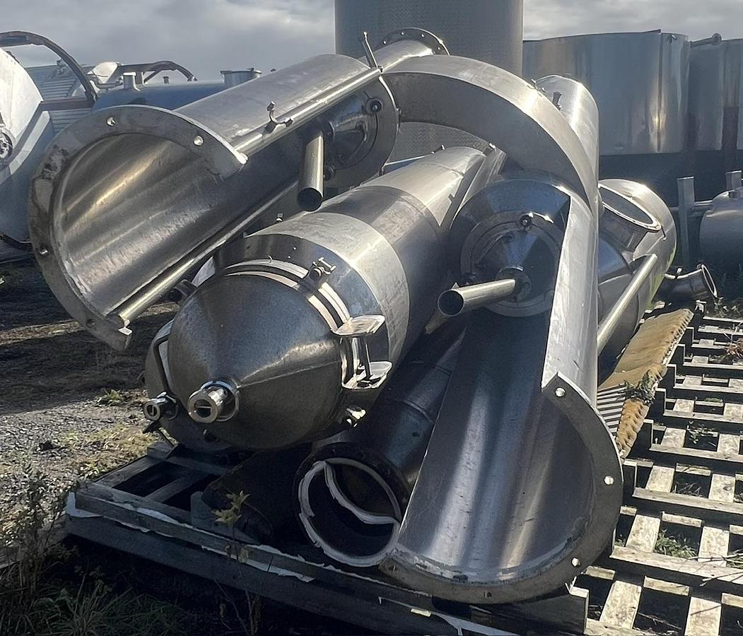 Used 2-step falling film evaporator.