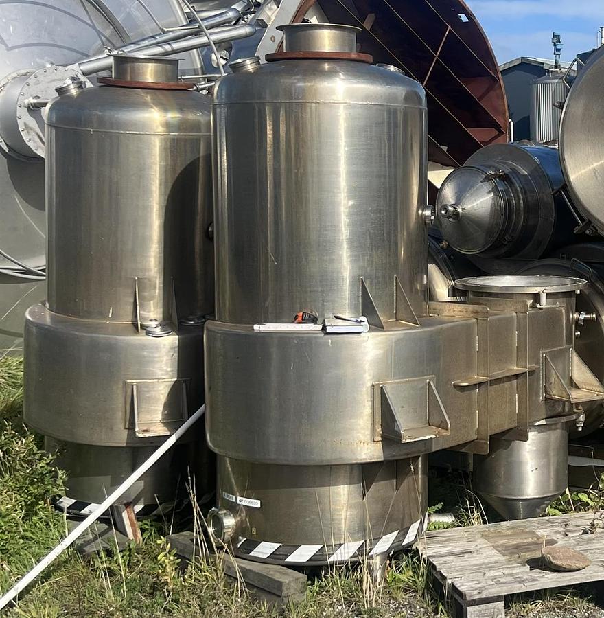 Used 2-step falling film evaporator.