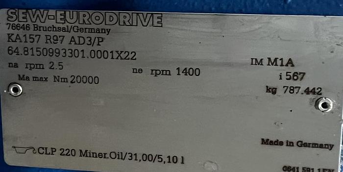 Used HAARSLEV A/S Screw cooker SFC 0806