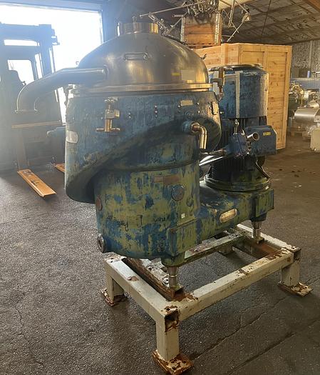 Used Westfalia separator type SAMN 15007 in purifier configuration