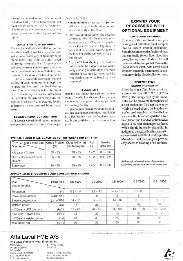 Used Alfa Laval KIX 4 spin flash dryer