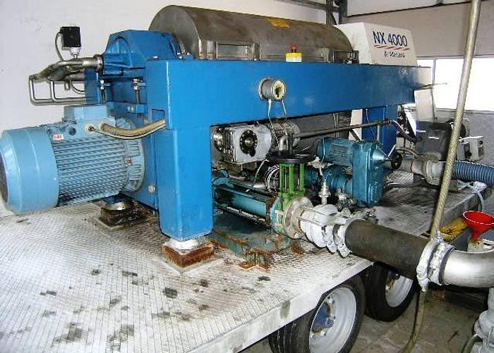 Used Mobile Alfa Laval unit with Alfa Laval AVNX 919B-31G decanter