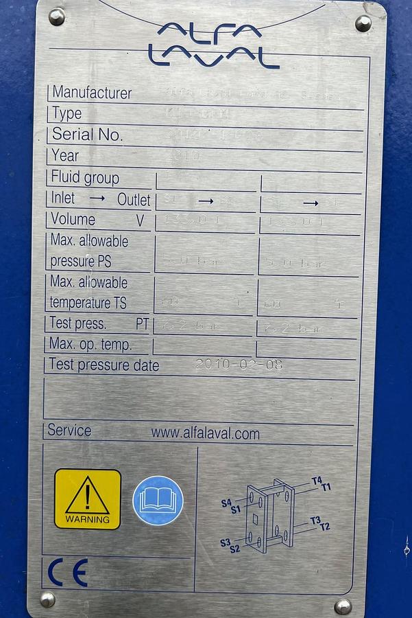 Used 2010 Alfa Laval Lund M15-BEM