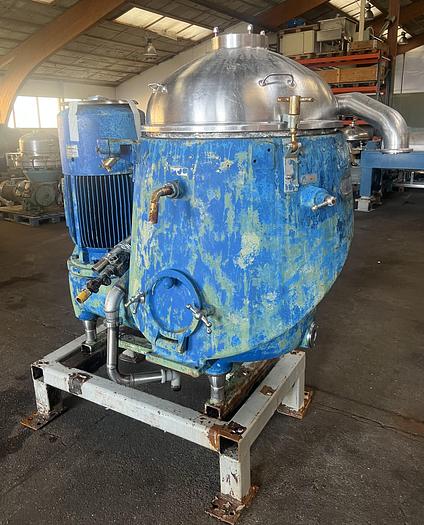 Used Westfalia separator type SAMN 15007 in purifier configuration