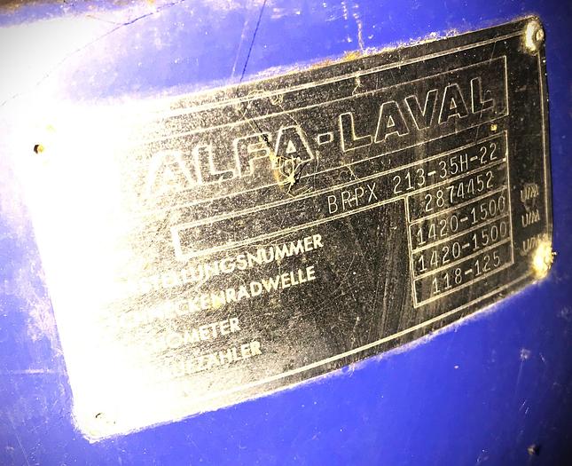Used Alfa Laval BRPX 213-35H-22 clarifier