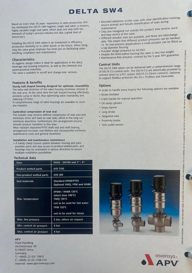 Used 2006 APV Invensys A/S UF- membrane plant