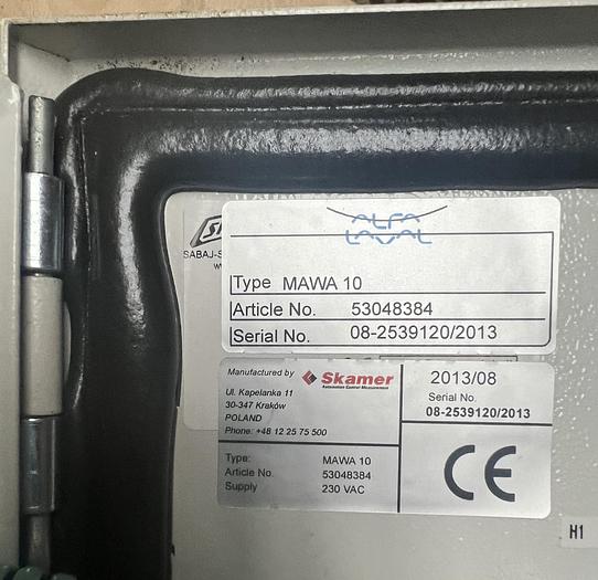 Refurbished Alfa-Laval MAB 103B-24 purifier unit