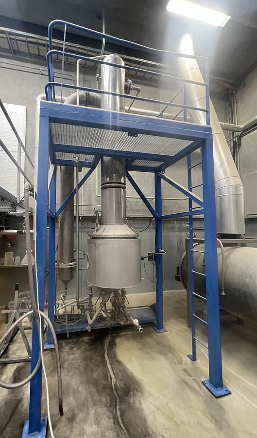 Used 1989 Jensen & Nowak ApS 1-step Falling-Film vacuum evaporator unit