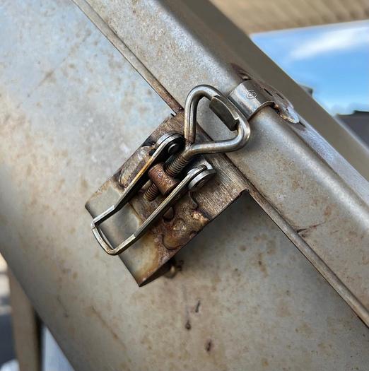 Used Screw conveyor, Ø230 mm x 3000 mm in stainless steel with gear motor