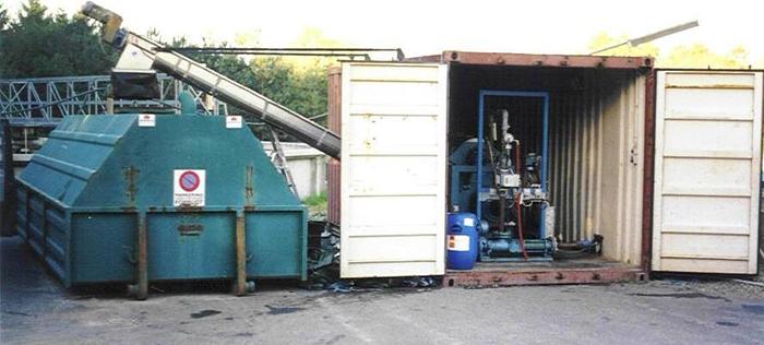 Used Complete decanter sludge dewatering unit