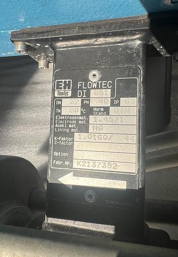 Used E + H Flowtec Variomag DMI 6531